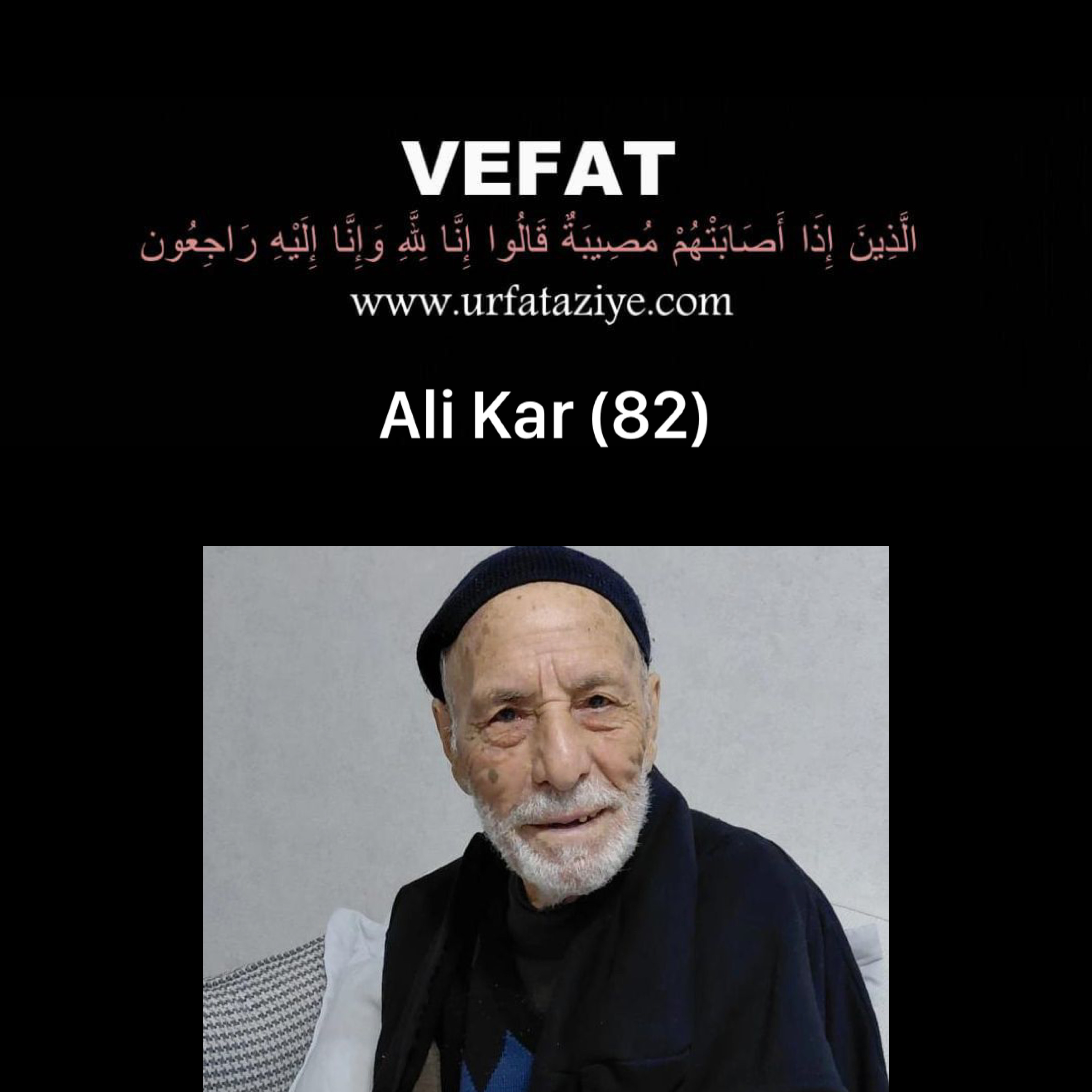 Vefat: Ali Kar