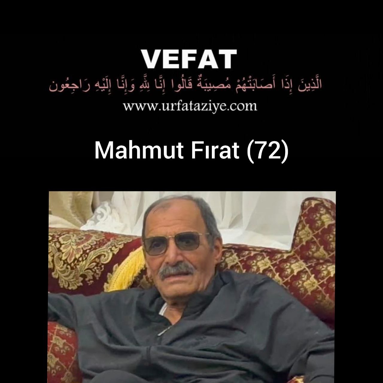 Vefat: Mahmut Fırat