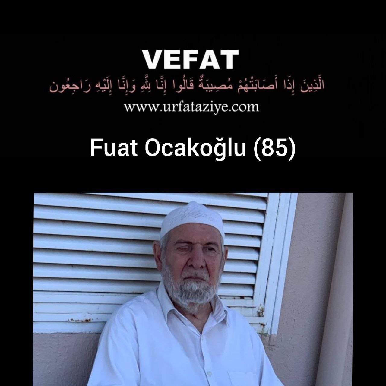 Vefat: Fuat Ocakoğlu