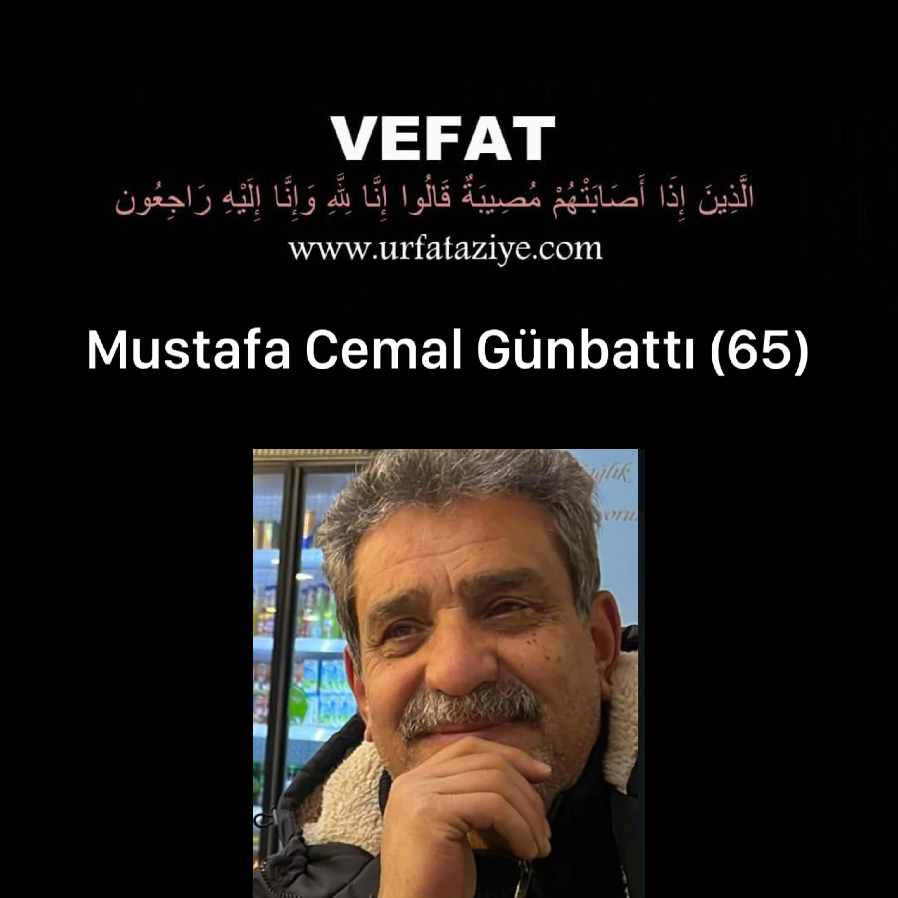 Vefat:Mustafa Cemal Günbattı