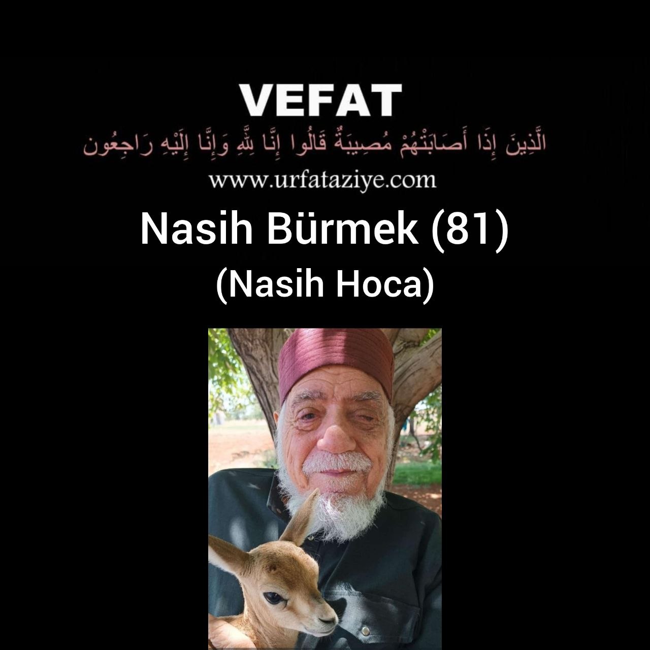 Vefat: Nasih Bürmek